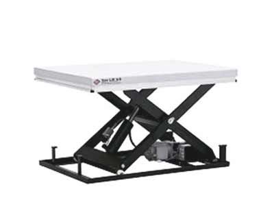 Double scissor lift table